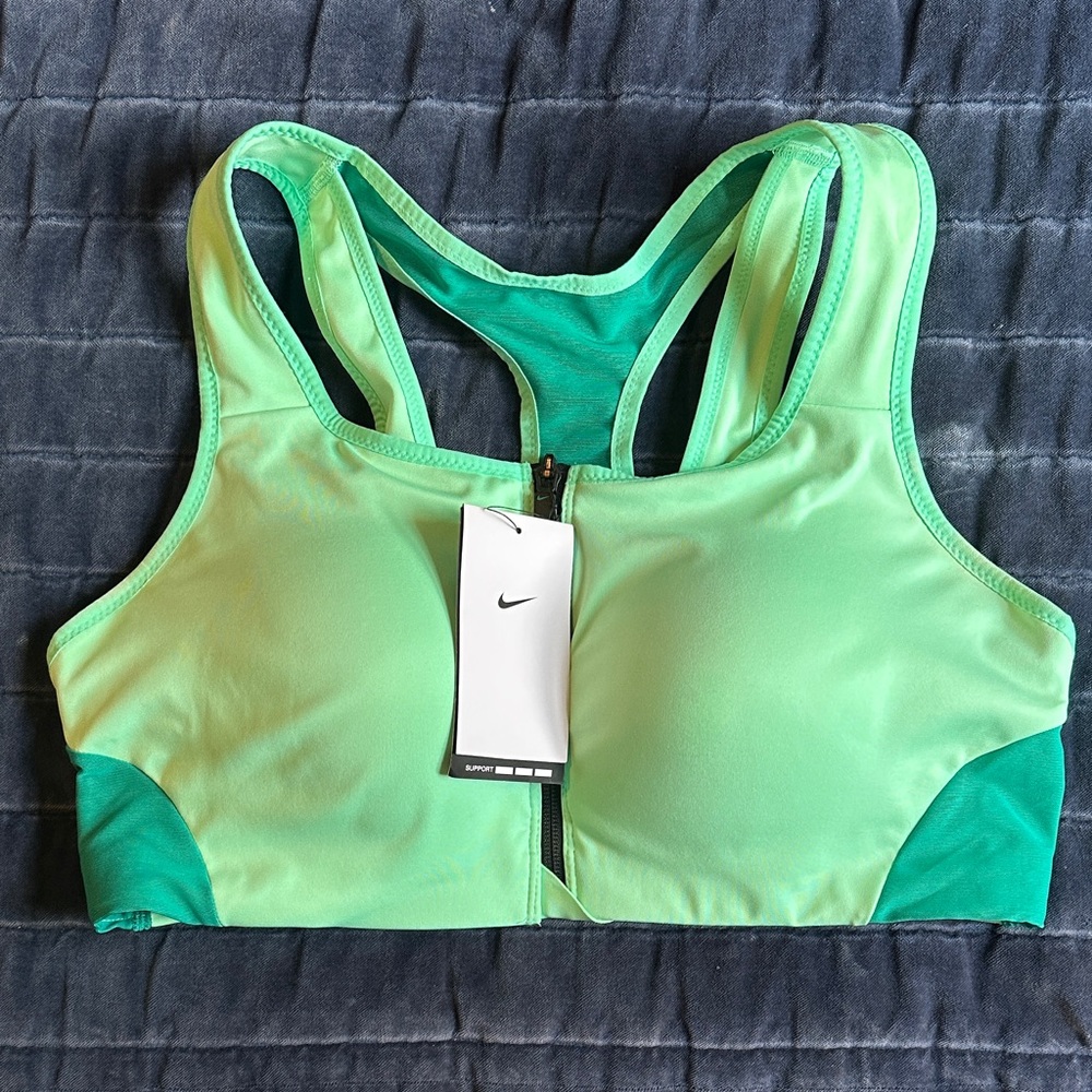 Nike Women's Mint and Teal Sports Bra